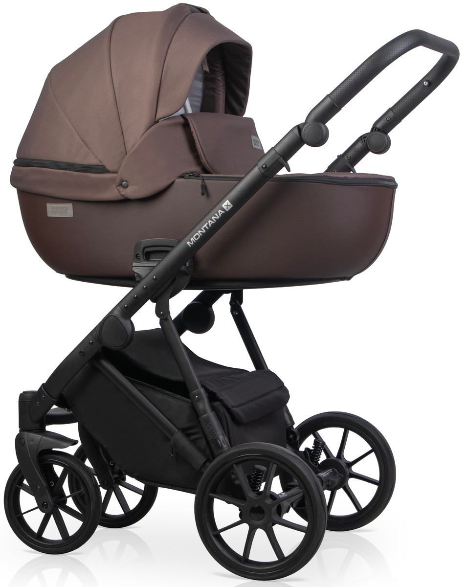 Детская коляска Riko Basic Montana Plus X 3 в 1 44 Brown (коричневый)