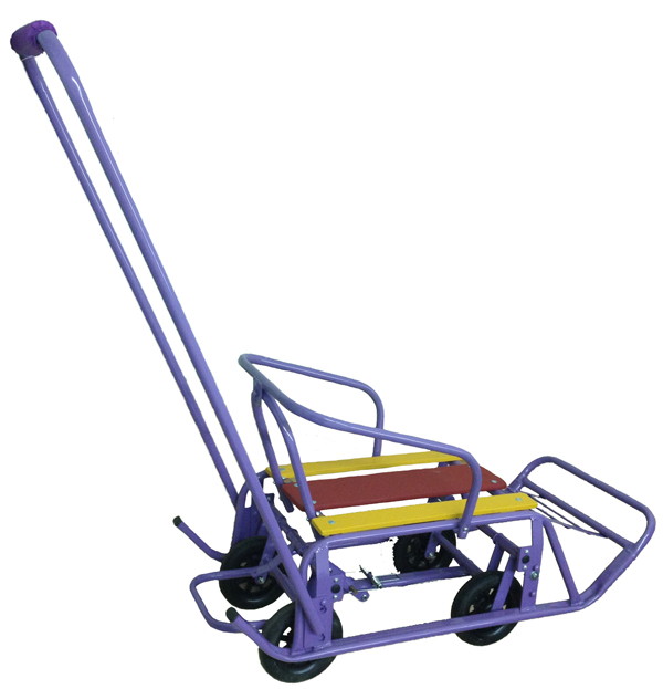 Детские санки Россия СУ-9 на 4-х колесах