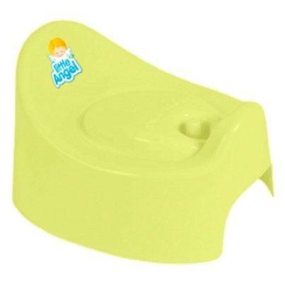 Горшок Little Angel I'm с крышкой LA2701 желтый пастельный