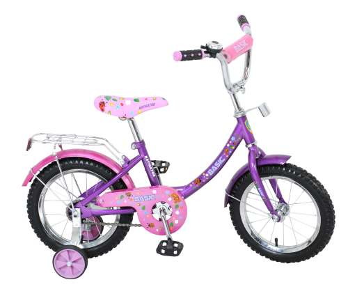 Детский велосипед 14д. Navigator Basic, KITE-тип, розовый/фиолетовый ВН14060