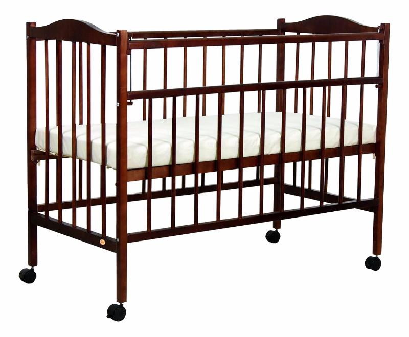 Детская кроватка Фея 203 (колесо) орех