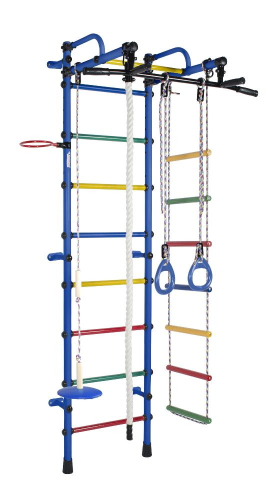 Детский спортивный комплекс Формула здоровья Лира-3К Плюс синий/радуга