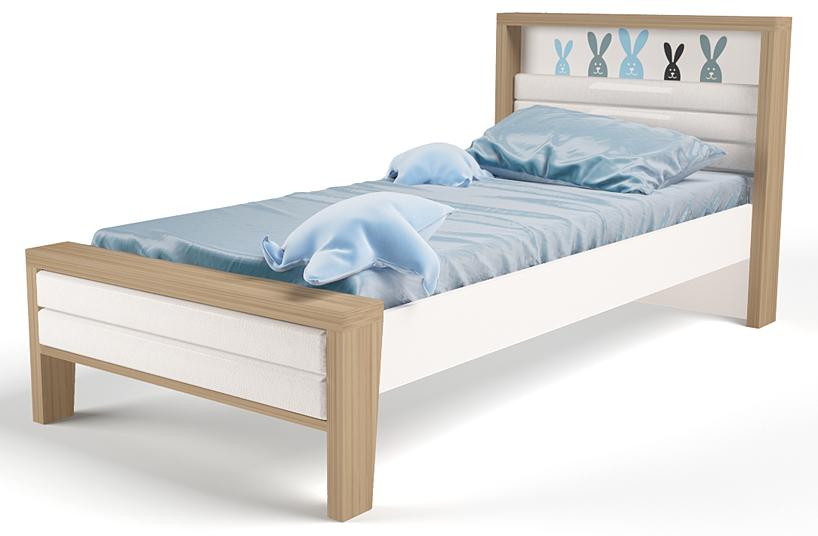 Детская подростковая кровать ABC-King MIX Bunny №2 160х90 см голубой