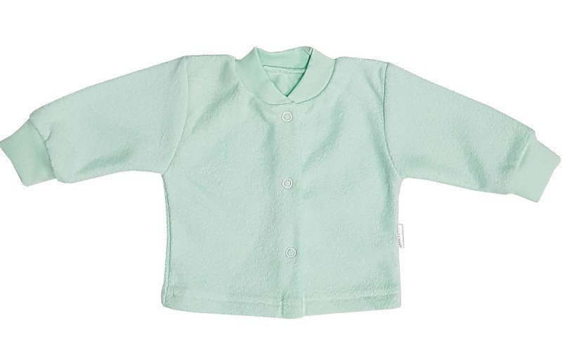 Кофта Папитто на кнопках (махра начес) И93-201 бирюзовый 68