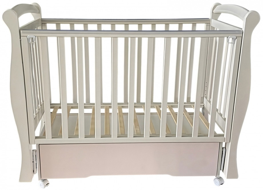 Детская кроватка Антел Julia-1 New (маятник универсальный, колесо,ящик) кашемир
