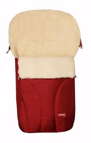 Спальный мешок в коляску Womar Snowflake S-25 4/2 красный