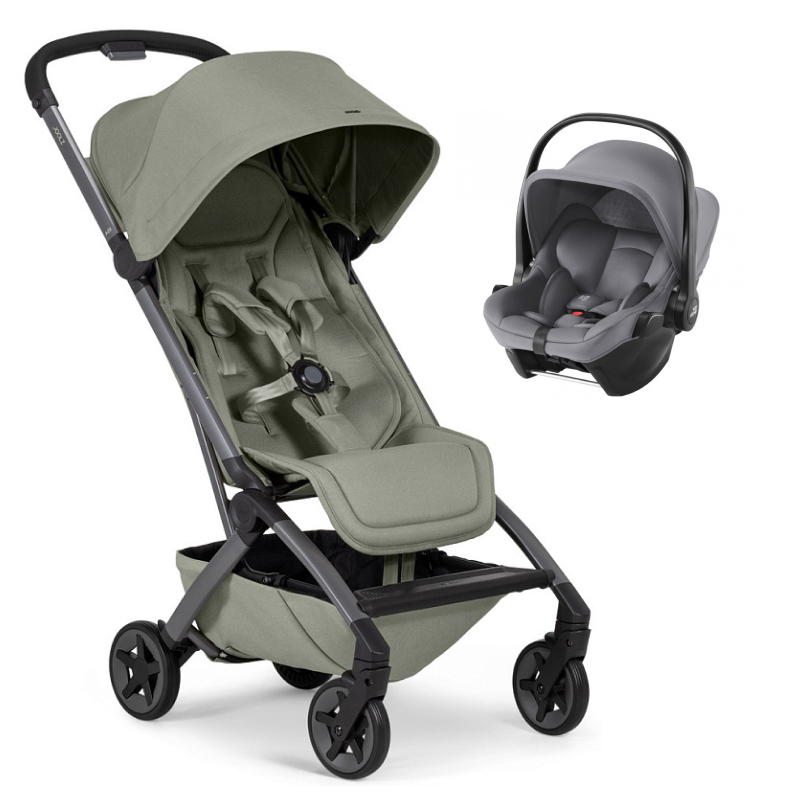 Прогулочная коляска Joolz Aer 2 и автокресло Baby-Safe Core Frost Grey Sage green