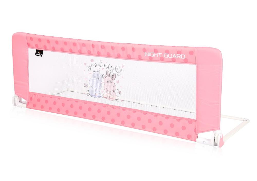 Защитный барьер Lorelli Night Guard для кроватки 1018002 Розовый / Pink Hippo 2028