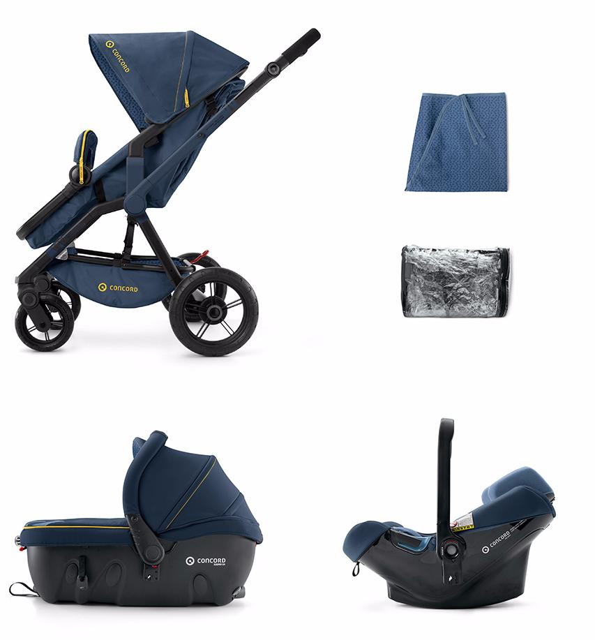 Детская коляска Concord Wanderer Travel Set 3 в 1 Denim Blue 2015
