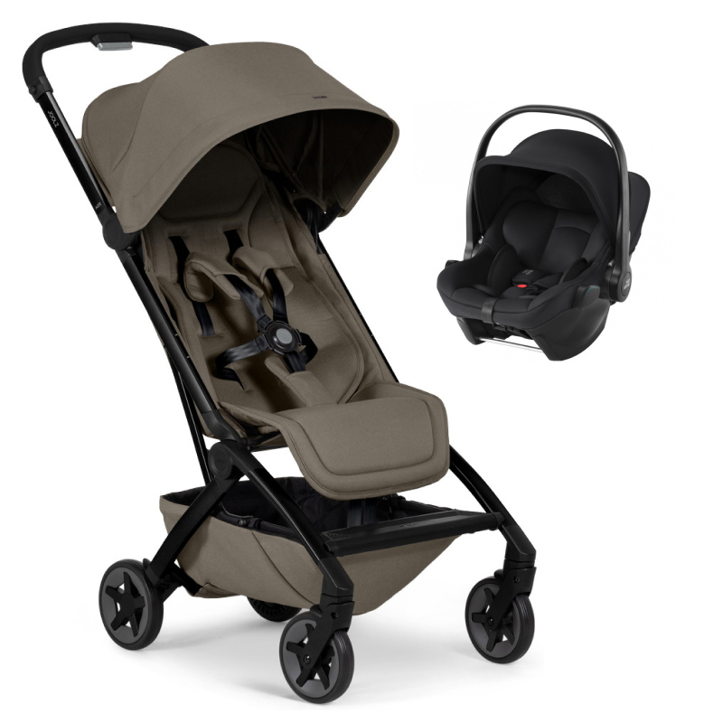 Прогулочная коляска Joolz Aer 2 и автокресло Baby-Safe Core Space Black Hazel brown