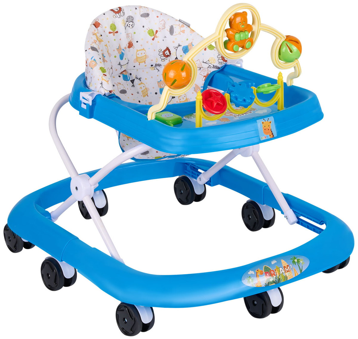 Детские ходунки Indigo Мишка голубой