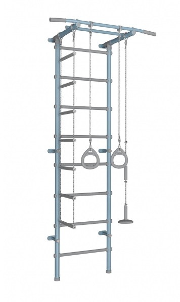 Детский спортивный комплекс Формула здоровья Pastel 1 голубой/серый