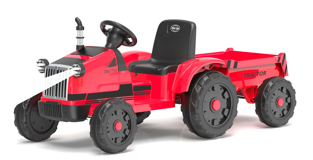 Детский трактор с прицепом Barty TR 55 красный