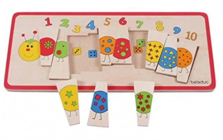 Развивающий пазл Beleduc Гусеница 10 частей