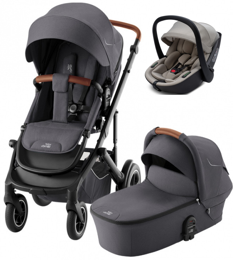 Коляска 3 в 1 Britax Roemer Smile 5Z и автокресло Osann Cuddle Wheat Midnight Grey