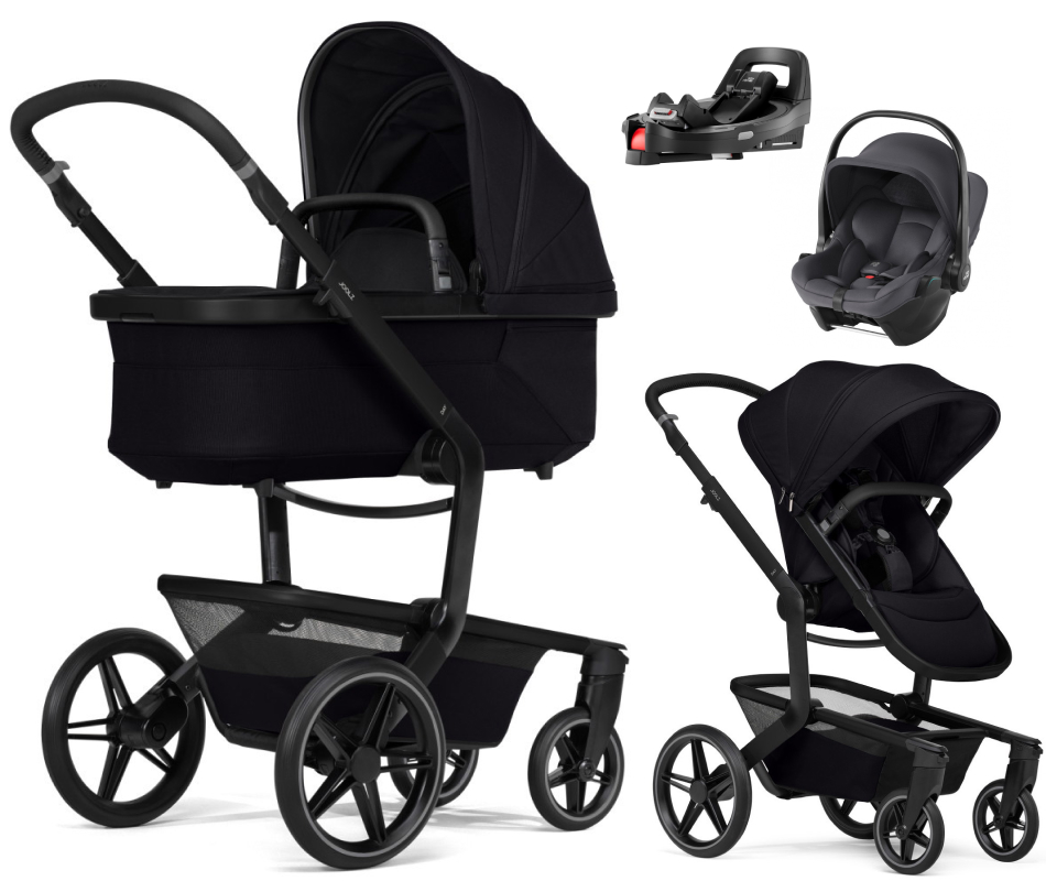 Детская коляска 4 в 1 Joolz Day 5 и автокресло Baby-Safe Core Midnight Grey2 и база Vario Base 5Z Space Black