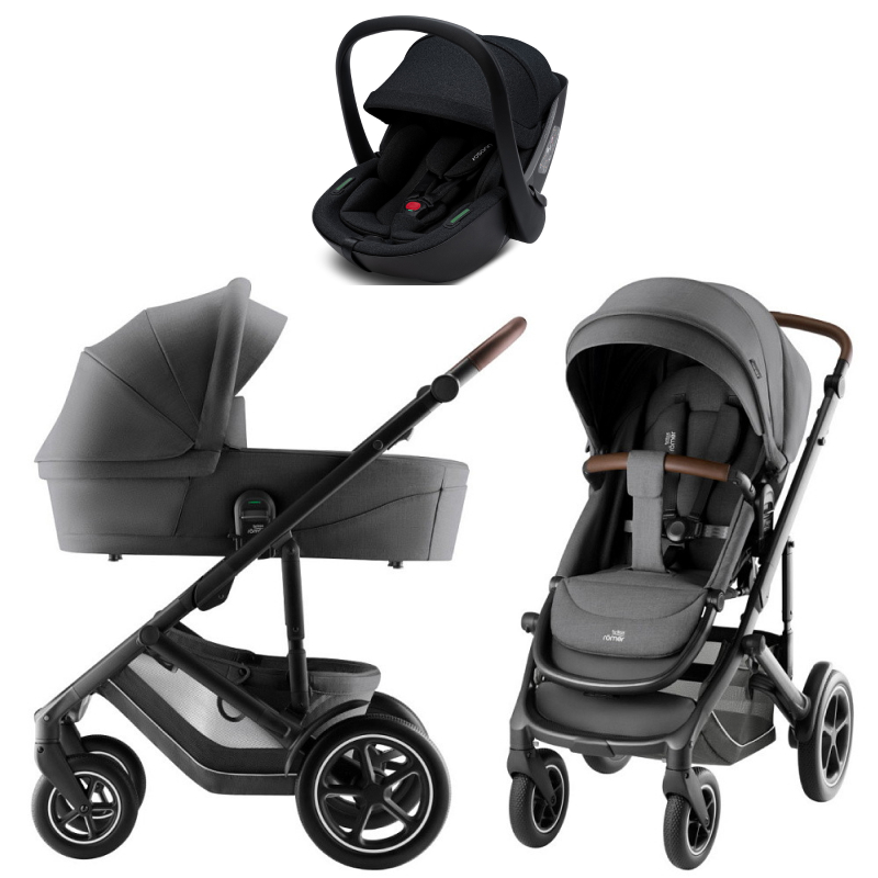 Коляска 3 в 1 Britax Roemer Smile 5Z Style и автокресло Osann Cuddle Carbon Mineral Grey