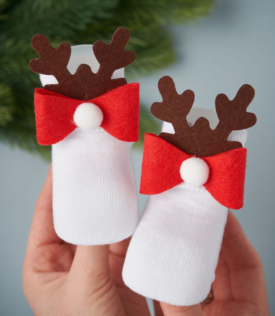 Носочки Little Star Бантик с рожками 859 бантик с рожками, белый, 8 см 1