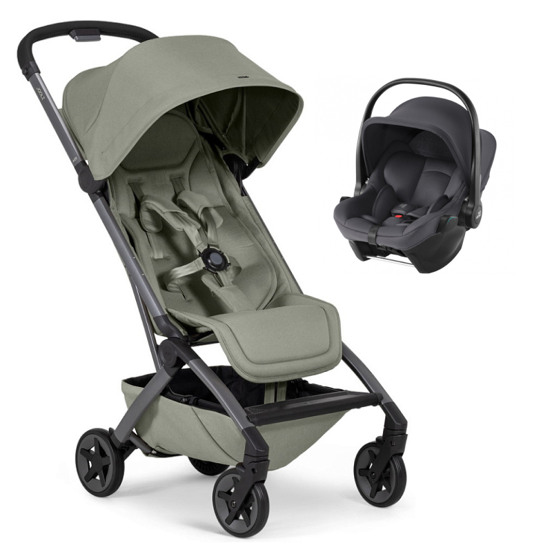 Прогулочная коляска Joolz Aer 2 и автокресло Baby-Safe Core Midnight Grey Sage green