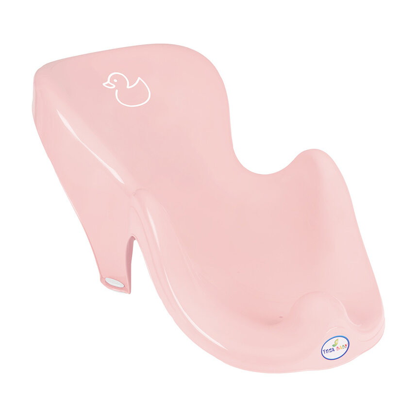 Горка для купания Tega Baby Уточка антискользящая светло-розовый