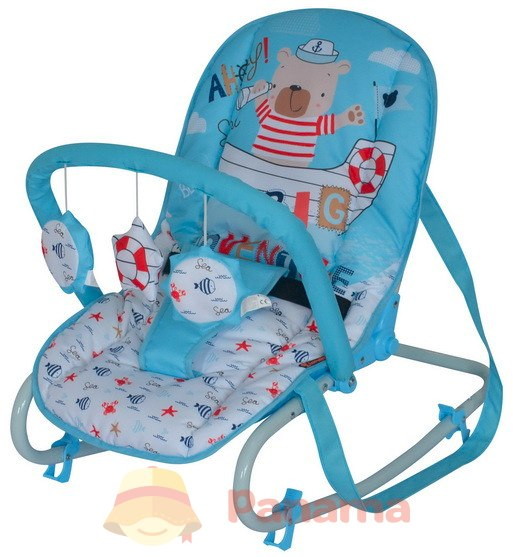 Детский шезлонг Bertoni Lorelli Top Relax Синий / Blue Sailor 1923