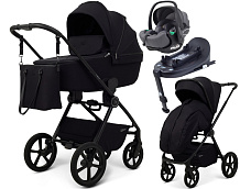 Детская коляска Rant Teo Soft 4 в 1 с автокреслом Evomax Grey и базой Black