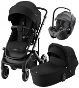 Коляска 3 в 1 Britax Roemer Smile 5Z и автокресло Baby-Safe Pro Classic Deep Grey Space Black