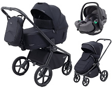 Детская коляска Rant Flex Therm Soft 3 в 1 с автокреслом Evomax Grey Midnight Black