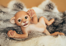 Игрушка Magic Manufactory коллекция Magic Animals Лев 26 см бежевый