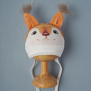 Шапочка-котелок Little Star Белочка 69461 (ЧЗ-мз) крем 36