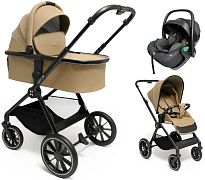 Коляска Agex Life 3 в 1 с автокреслом i-Safe Black ALB269 Beige (Бежевый)