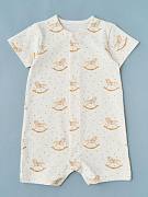 Песочник Little Star Лошадки с горошками (интерлок) 4741 (ЧЗ-мз) крем 92