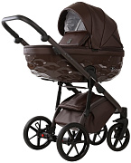 Детская коляска Adamex Chantal Pro Natura 2 в 1 CN-17-COFFEE (ШОКОЛАД КОЖА)