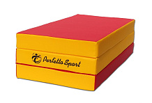 Детский мат Perfetto Sport № 4 (100х150х10 см) складной красно/жёлтый