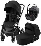 Коляска 3 в 1 Britax Roemer Smile 5Z и автокресло Baby-Safe PRO Style Carbon Black Space Black