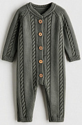 Комбинезон Mimibaby Коса (меринос) MK3014 полынь, 0-6 мес.