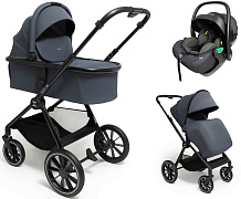 Коляска Agex Life 3 в 1 с автокреслом i-Safe S Black ALG511 Grey (Серый)
