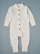 Комбинезон-стойка Little Star на пуговицах интерлок 93054 крем 62