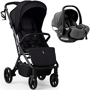 Прогулочная коляска Sweet Baby Aura Plus Basic SBL + автокресло Premier Grey Black