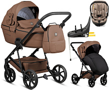 Детская коляска Tutis Viva 6 Plus Teddy 4 в 1 с автокреслом Beno Beige и базой 1612110 Biscuit