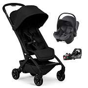 Прогулочная коляска Joolz Aer 2 и автокресло Baby-Safe Core Midnight Grey и база Vario Base 5Z Space black
