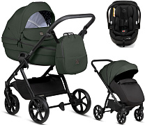 Детская коляска Tutis Uno 6 Plus Essential collection 3 в 1 с автокреслом Beno Black 1602144 Pistaccio с сумкой