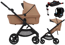 Детская коляска Anex iQ Basic NT 4 в 1 и автокресло Biuco BC100B + База Anex Karwala ISOFix без адаптеров NT-DNA Sienna