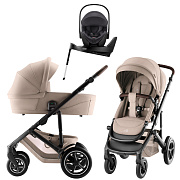 Коляска 3 в 1 Britax Roemer Smile 5Z Style и автокресло Baby-Safe Pro Midnight Grey + Vario Base 5Z Teak