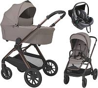 Детская коляска 3 в 1 Espiro Code 2026 и автокресло Pi Graphite 109 unusually taupe