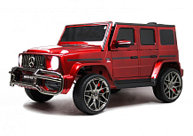 Детский электромобиль RiverToys Mercedes-AMG G63 4WD (S307) вишневый глянец