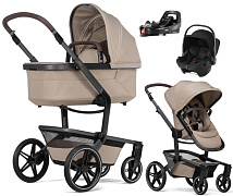 Детская коляска 4 в 1 Joolz Day 5 и автокресло Baby-Safe Core Space Black и база Vario Base 5Z Sandy Taupe