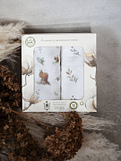 Набор муслиновых пеленок НаследникЪ Выжанова 120х120 2 шт Н08031-03041 ЧЗ лесные жители