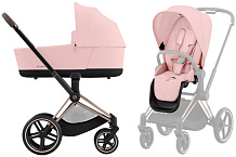 Коляска 2 в 1 Cybex Priam IV Rosegold complete Peach Pink