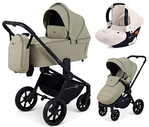 Детская коляска Rant Flex 3 в 1 RA076 с автокреслом Cruise Beige Light Green